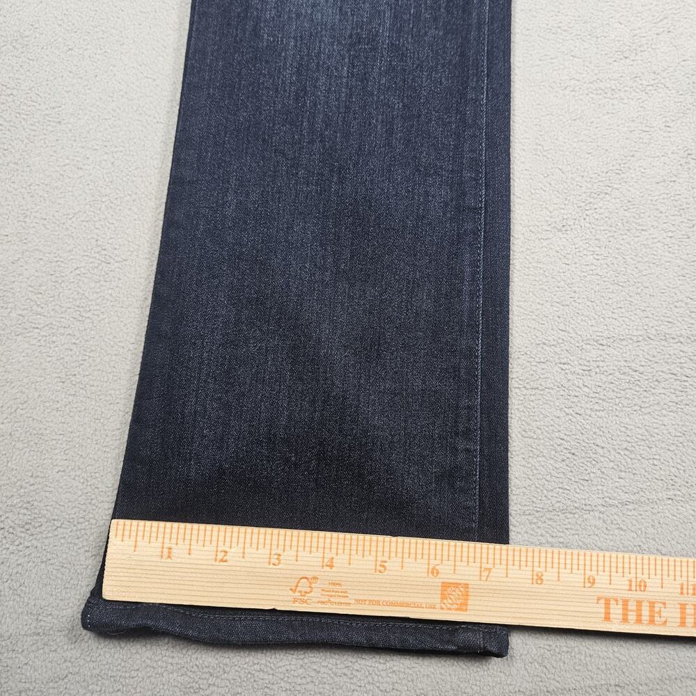 Paige Jeans Womens 27 Manhattan Bootcut Dark Wash Stretch Kolbie Whiskering - Picture 13 of 14